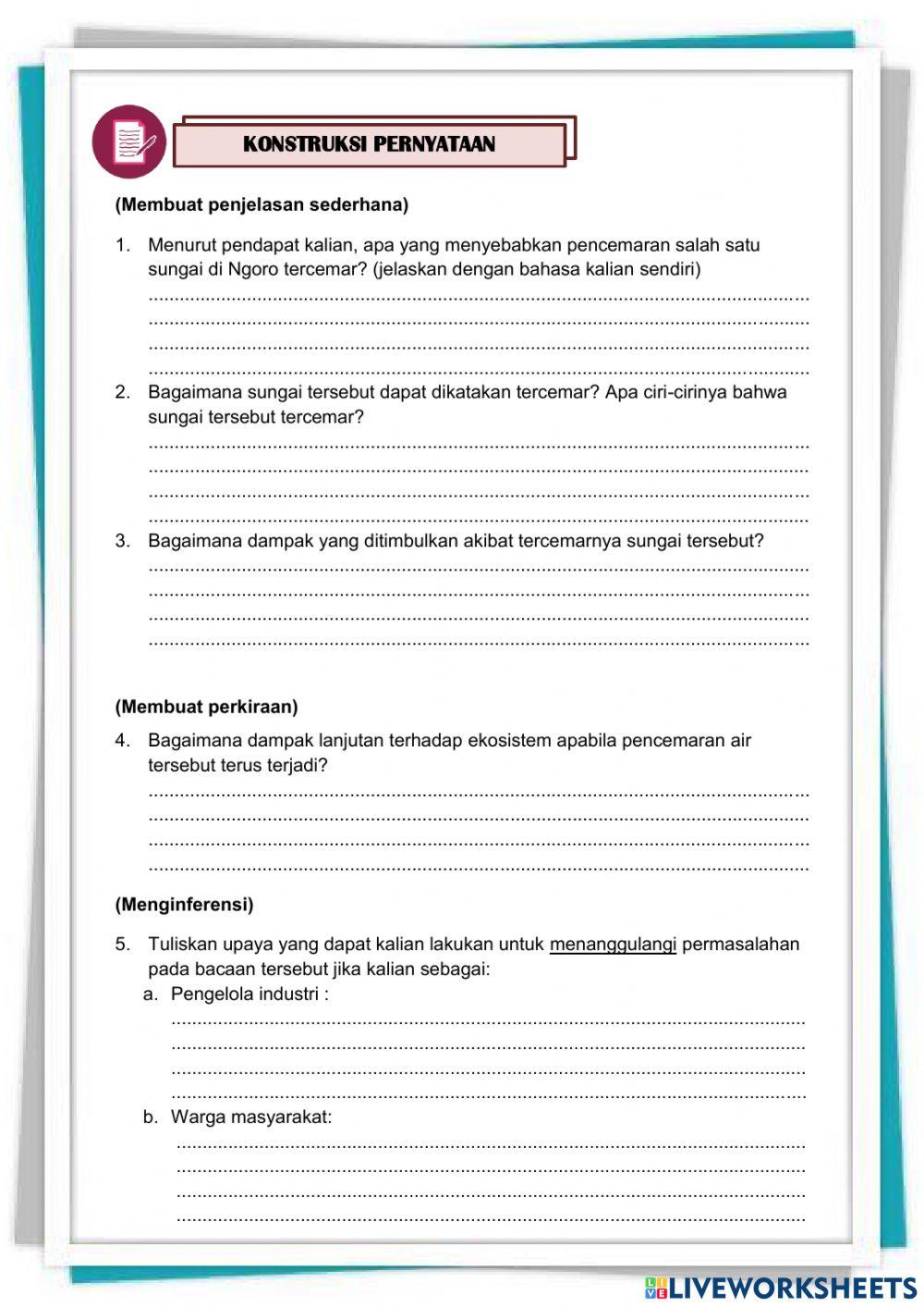 E-LKPD Pencemaran Air