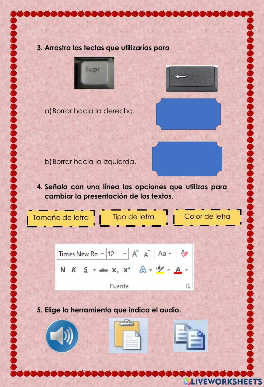 Evaluación grado segundo