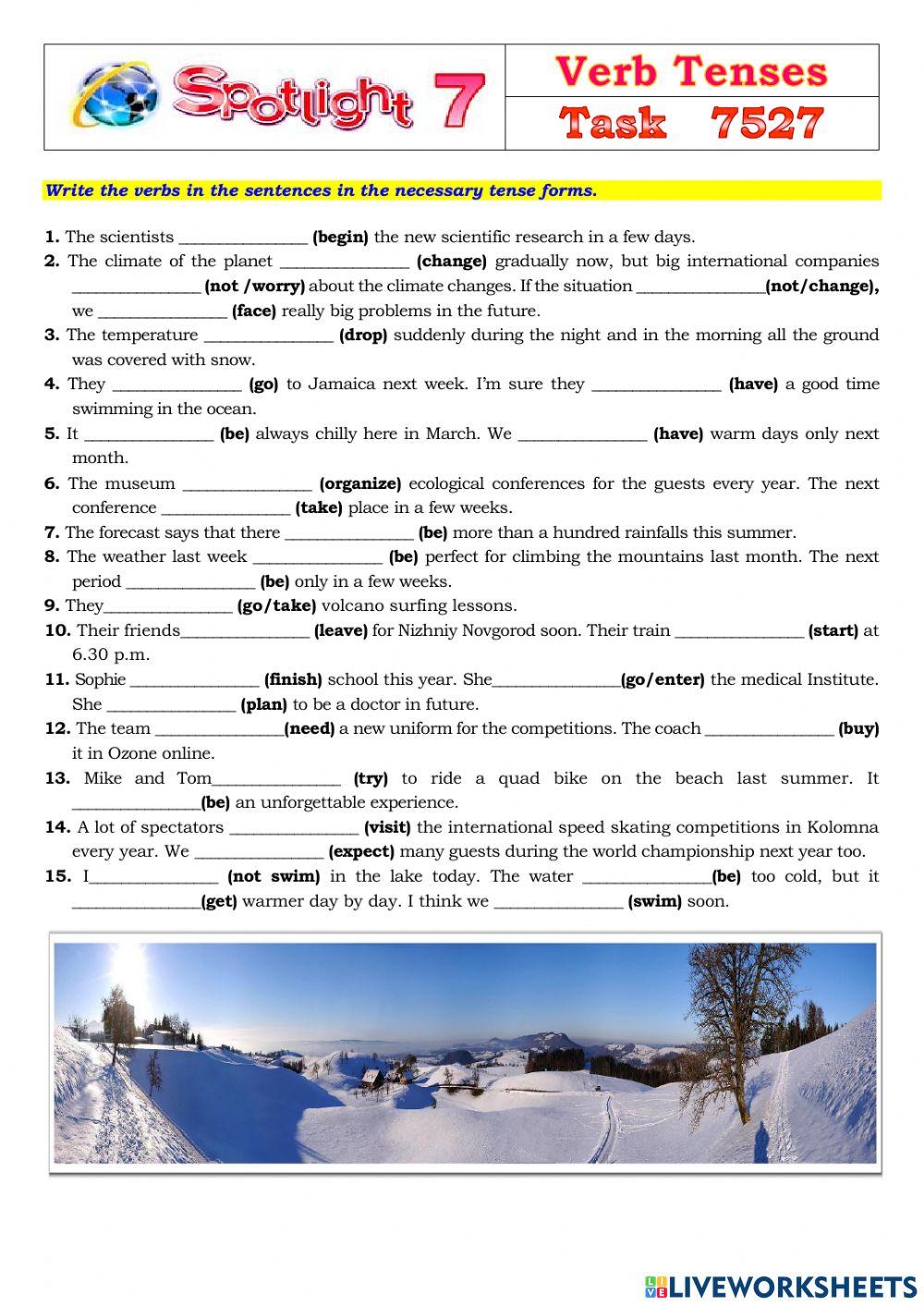 Spotlight 7 Task 7527