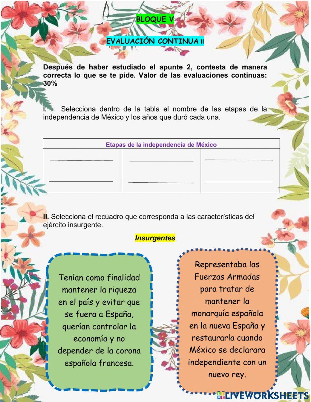 evaluacion 2 historis 4°V