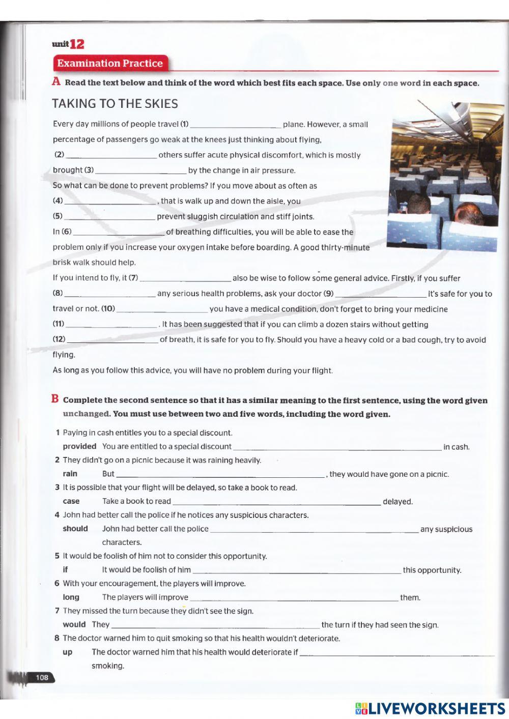 Use of English B2 - Unit 12