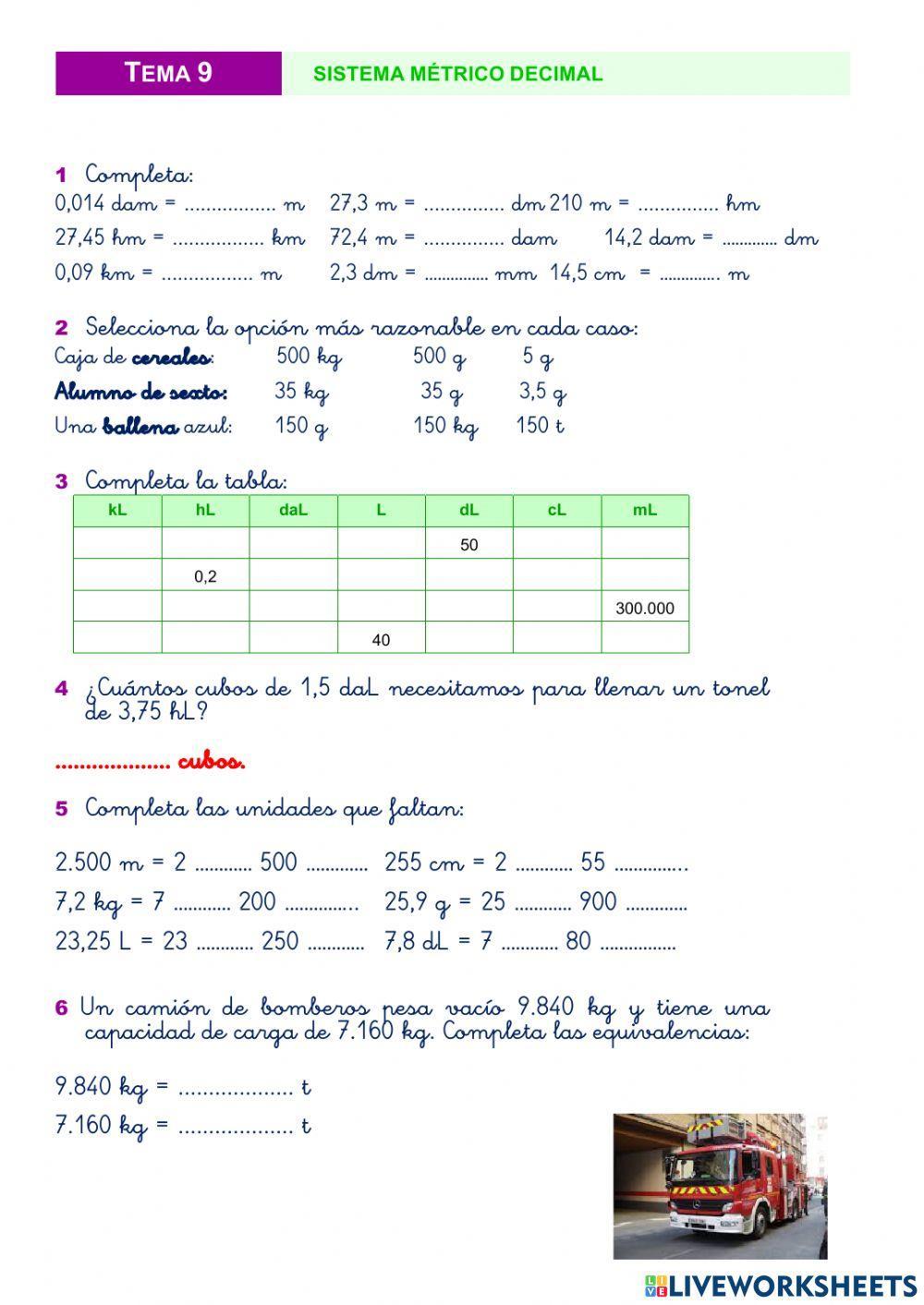 Sistema métrico decimal