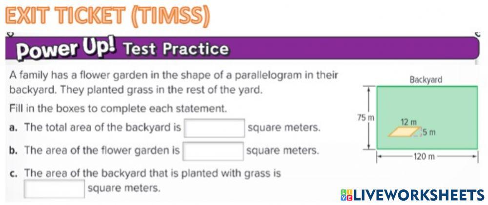 G6 Exit Area of Parallelogram