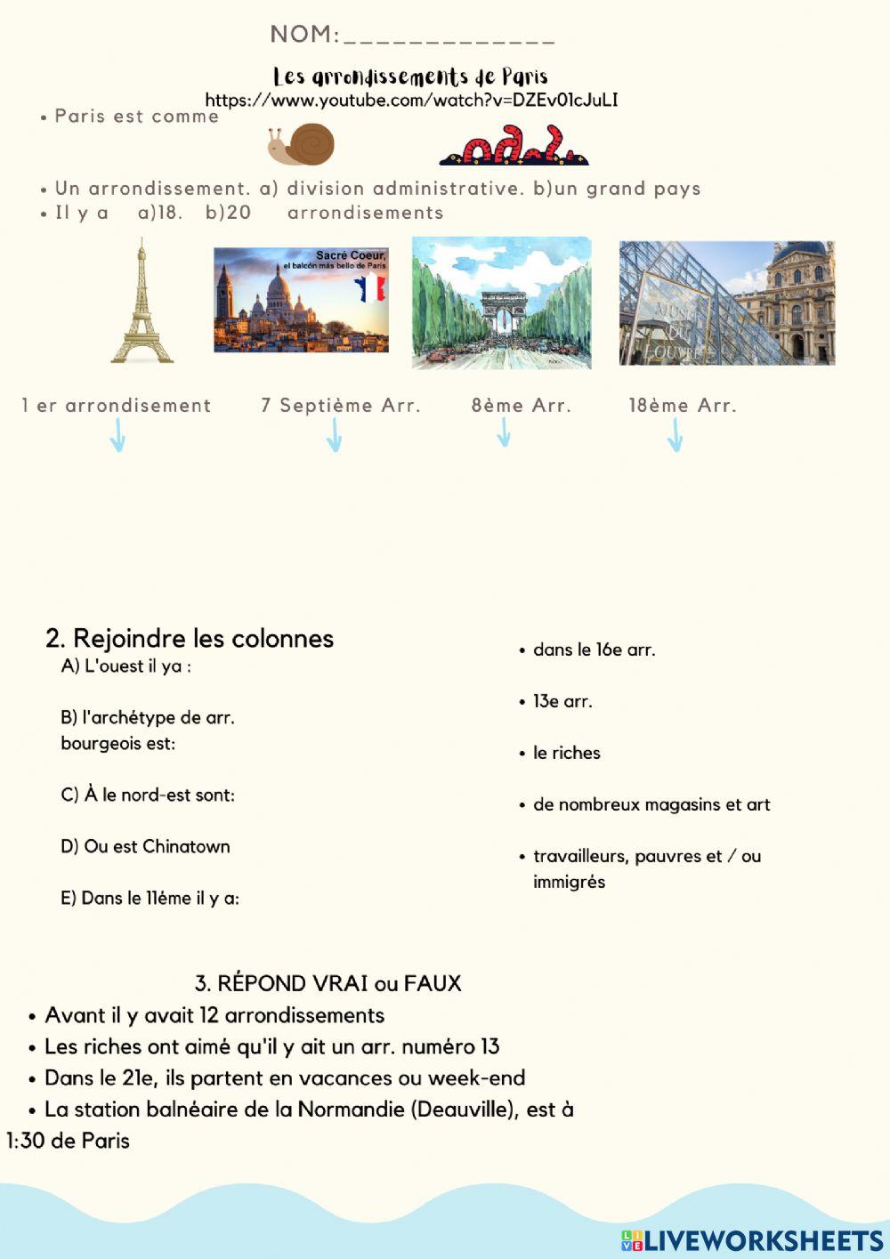 Les arrondissements de Paris video