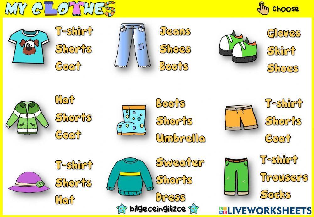 My Clothes (Choose)