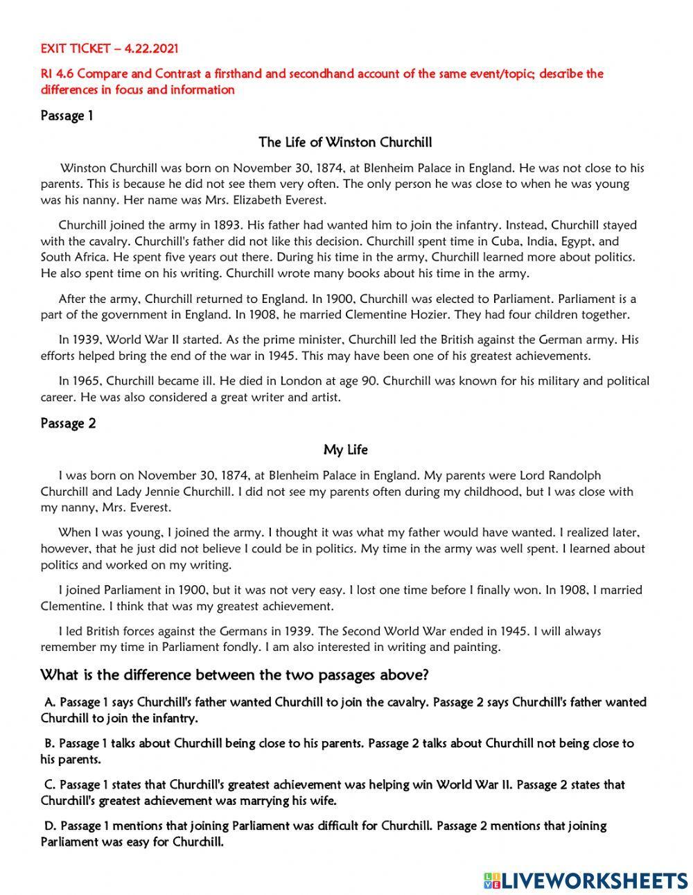 BES-Exit Ticket 4.22 RI 4.6