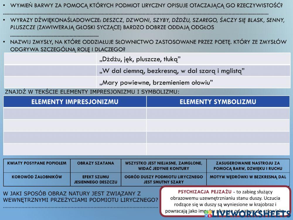 Leopold staffdeszcz jesienny