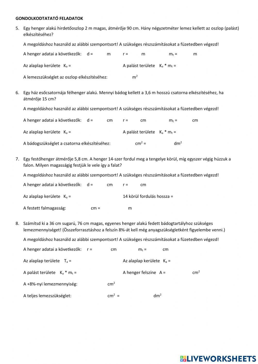 Henger felszíne (2)