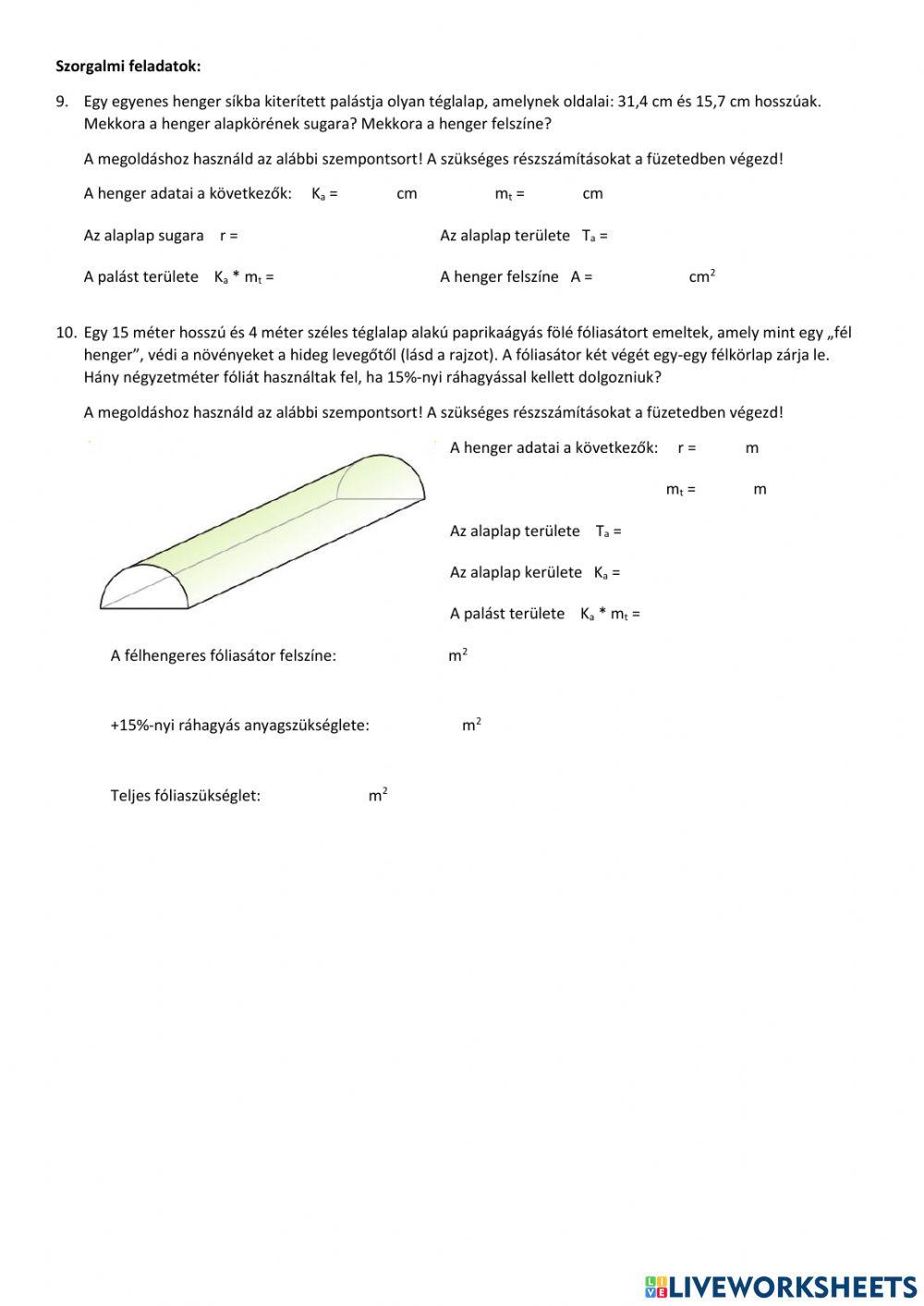Henger felszíne (2)