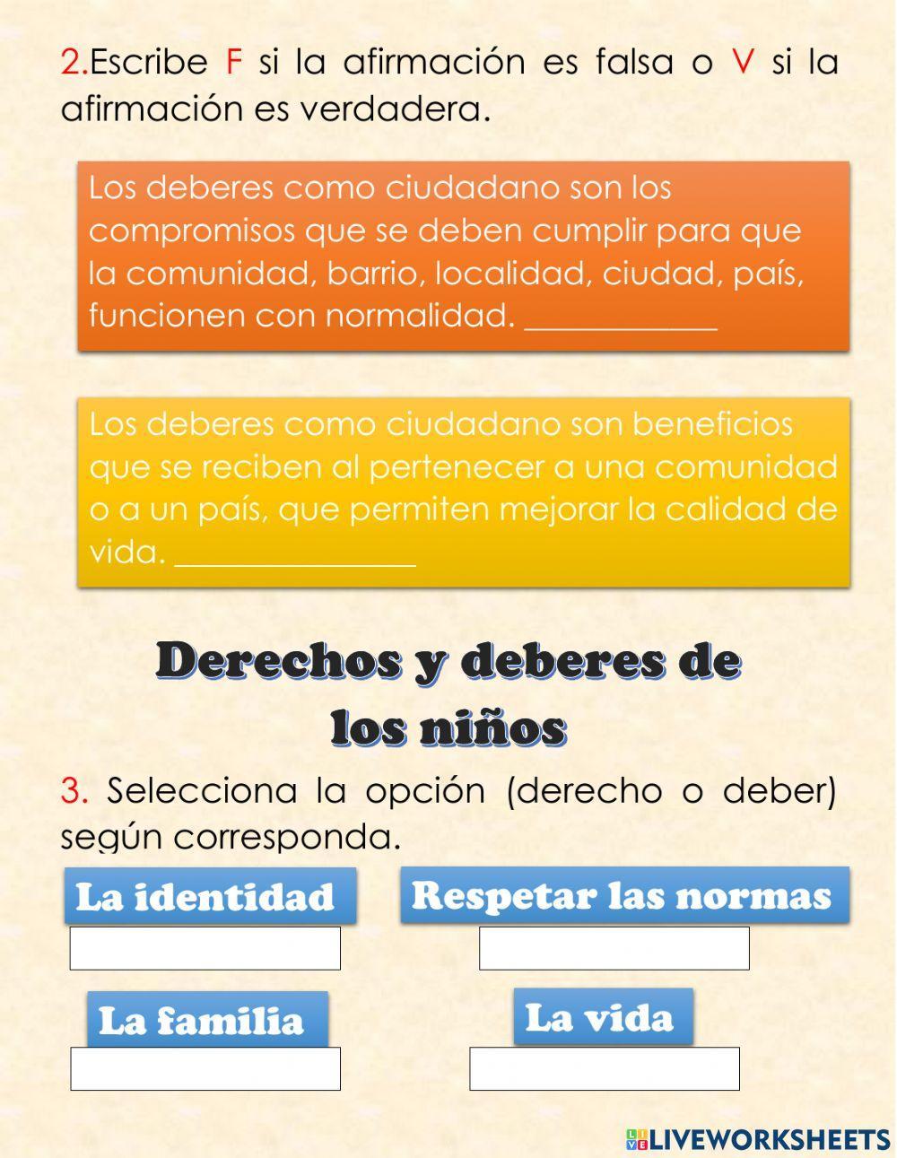 Derechos y debres