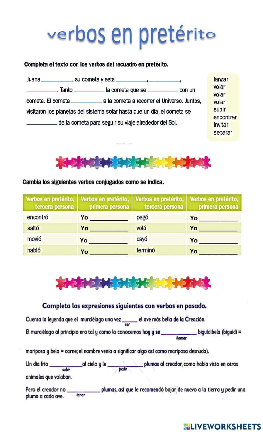 Acentuación verbos en pasado
