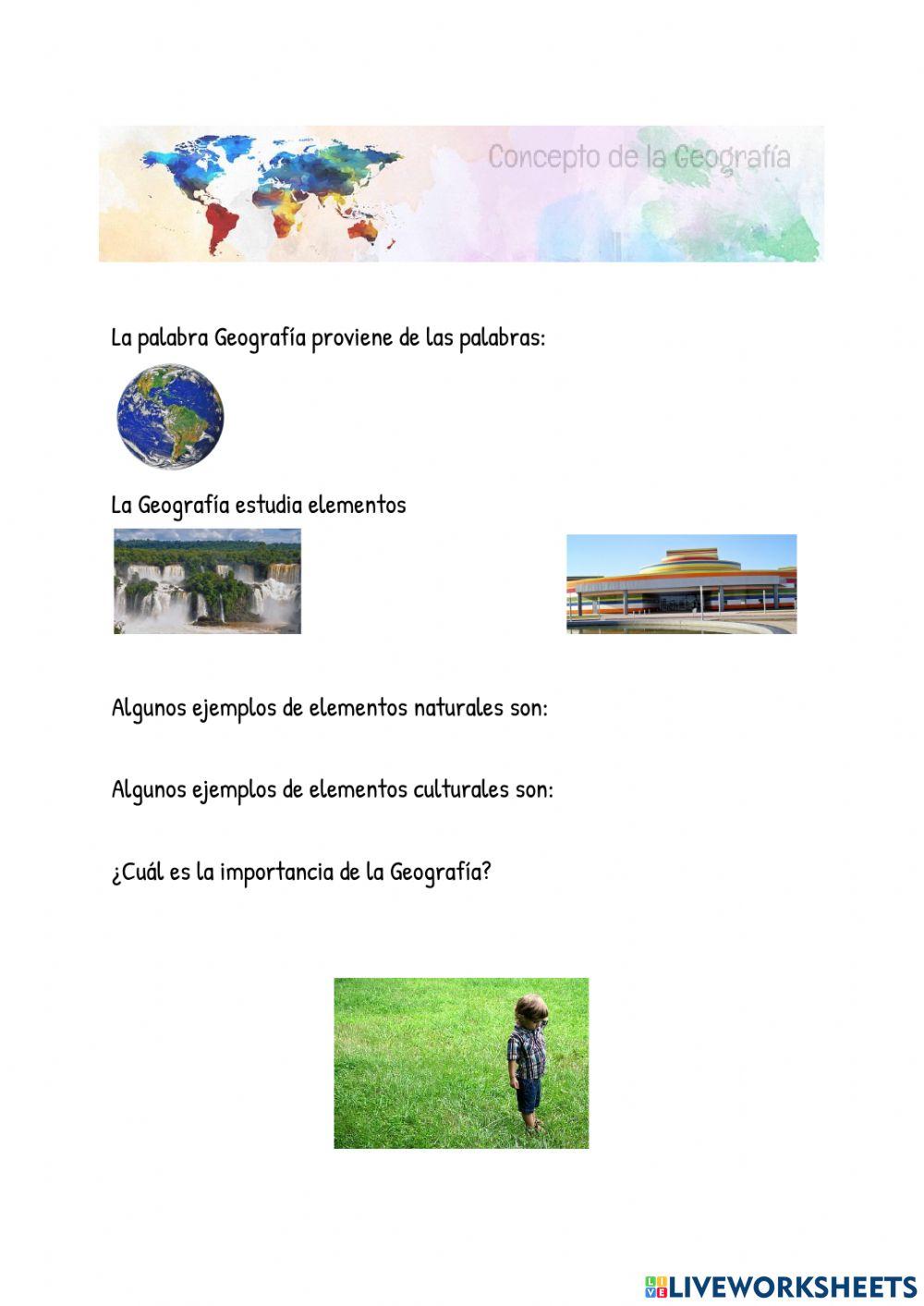 Conceptos básicos de Geografía