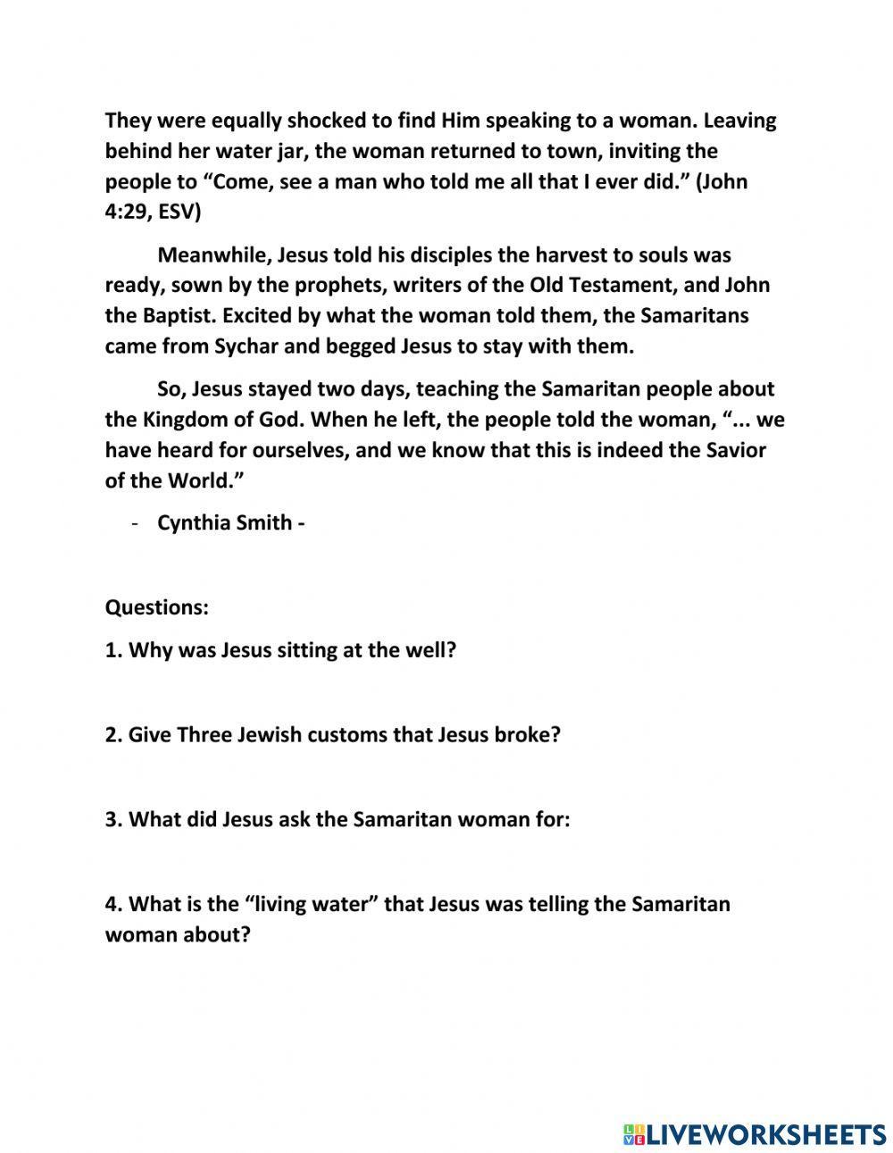 The Woman at the Well