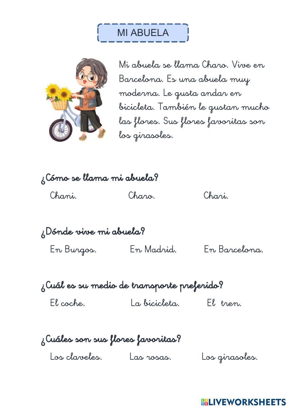 Comprensión lectora 1