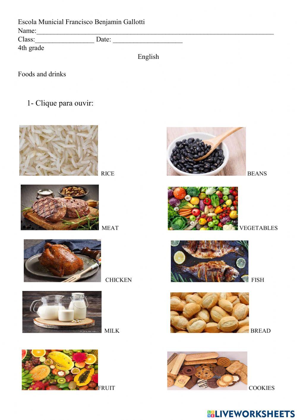 Foods and drinks