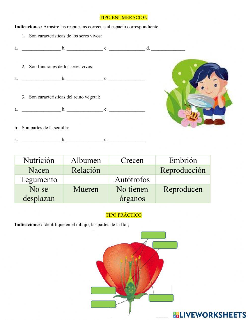 Examen de ciencias naturales