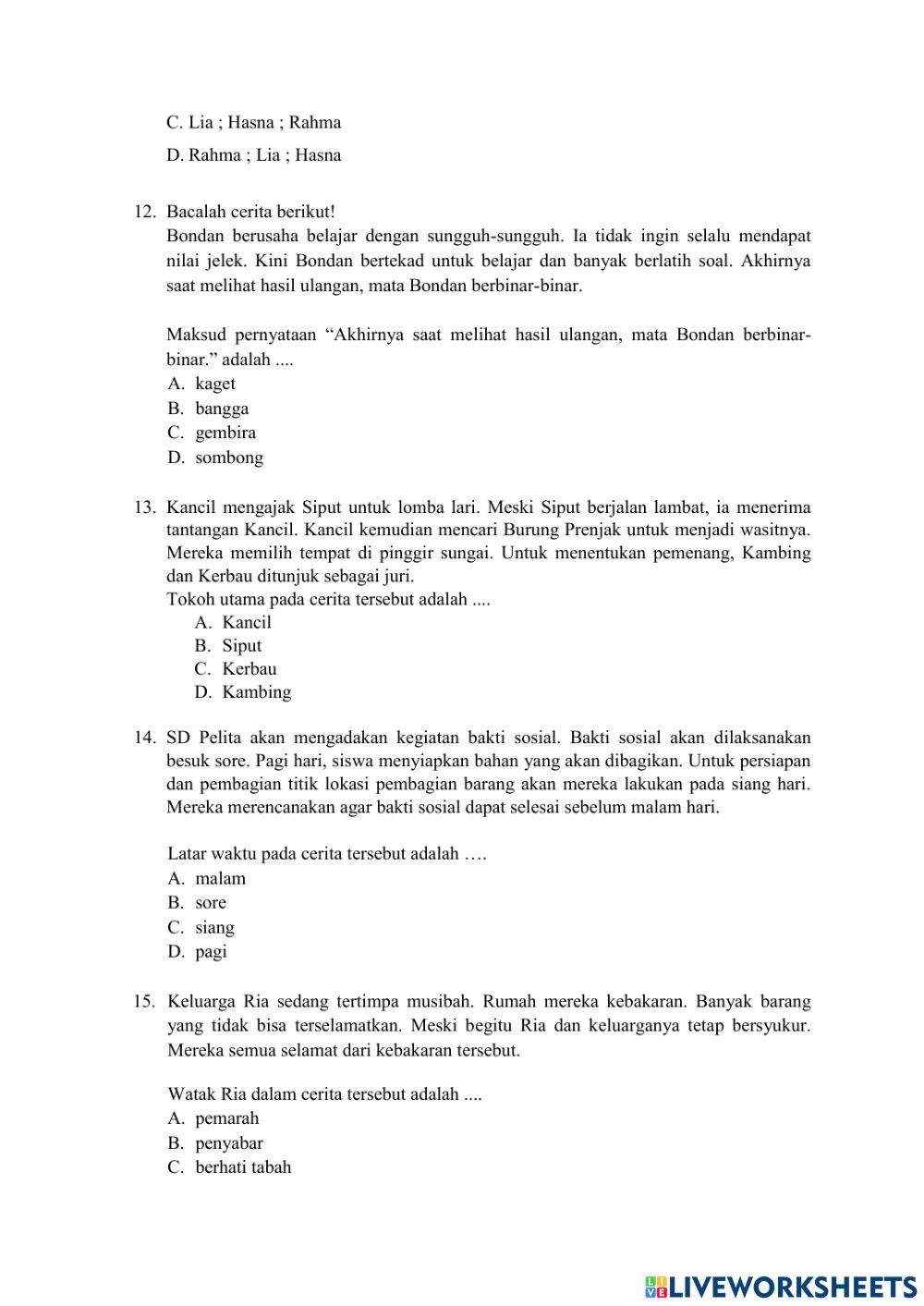 Latihan ASPD Bahasa Indonesia