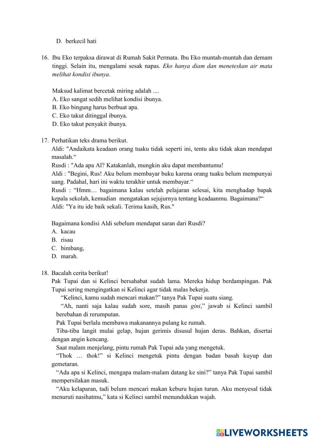 Latihan ASPD Bahasa Indonesia