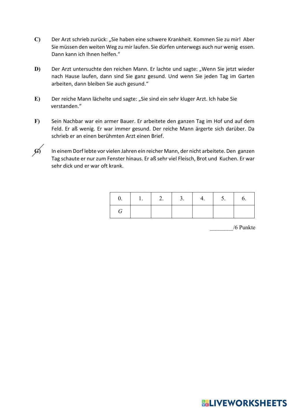 Abitur - Leseverstehen Oktober 2017