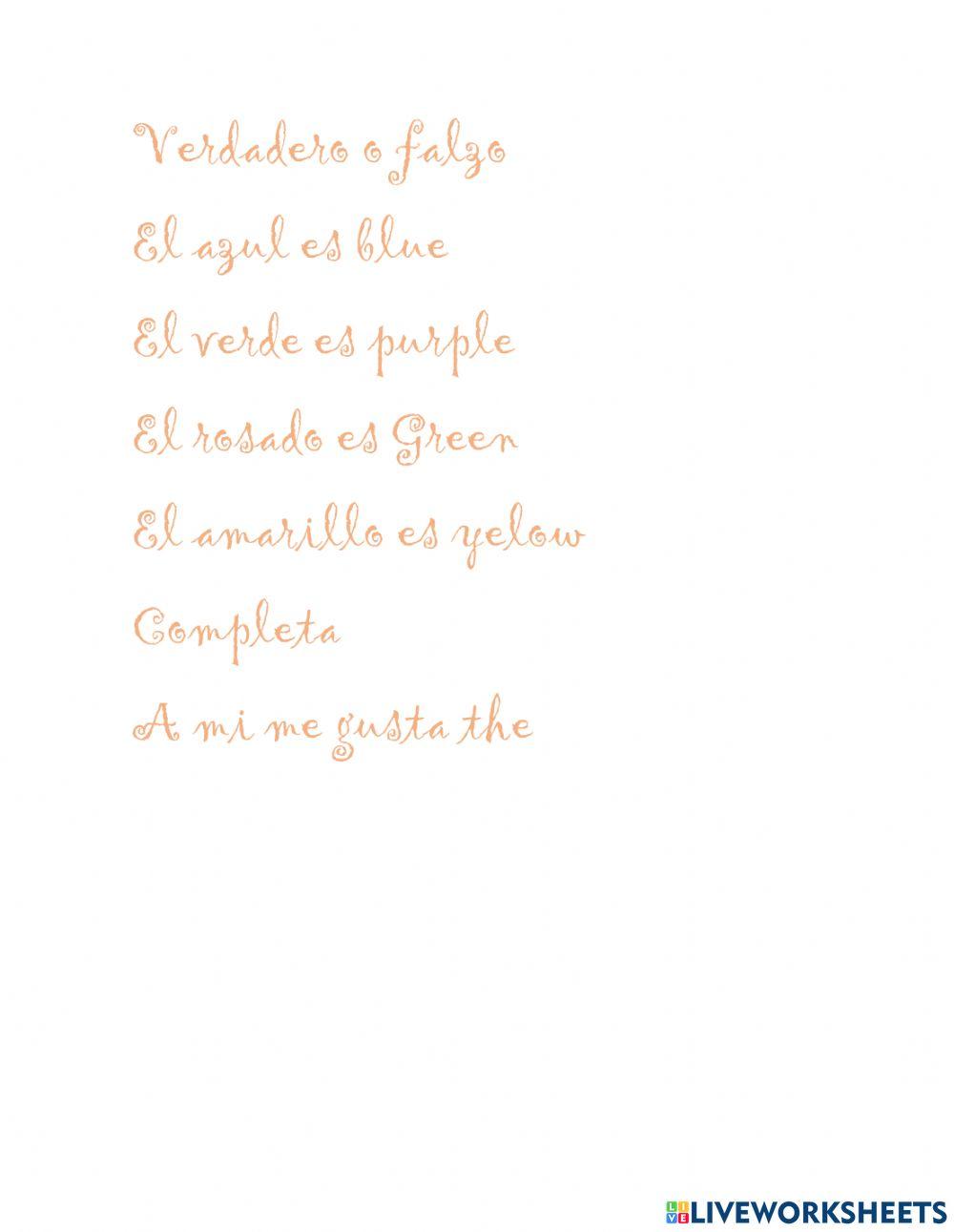 los colores en ingles 