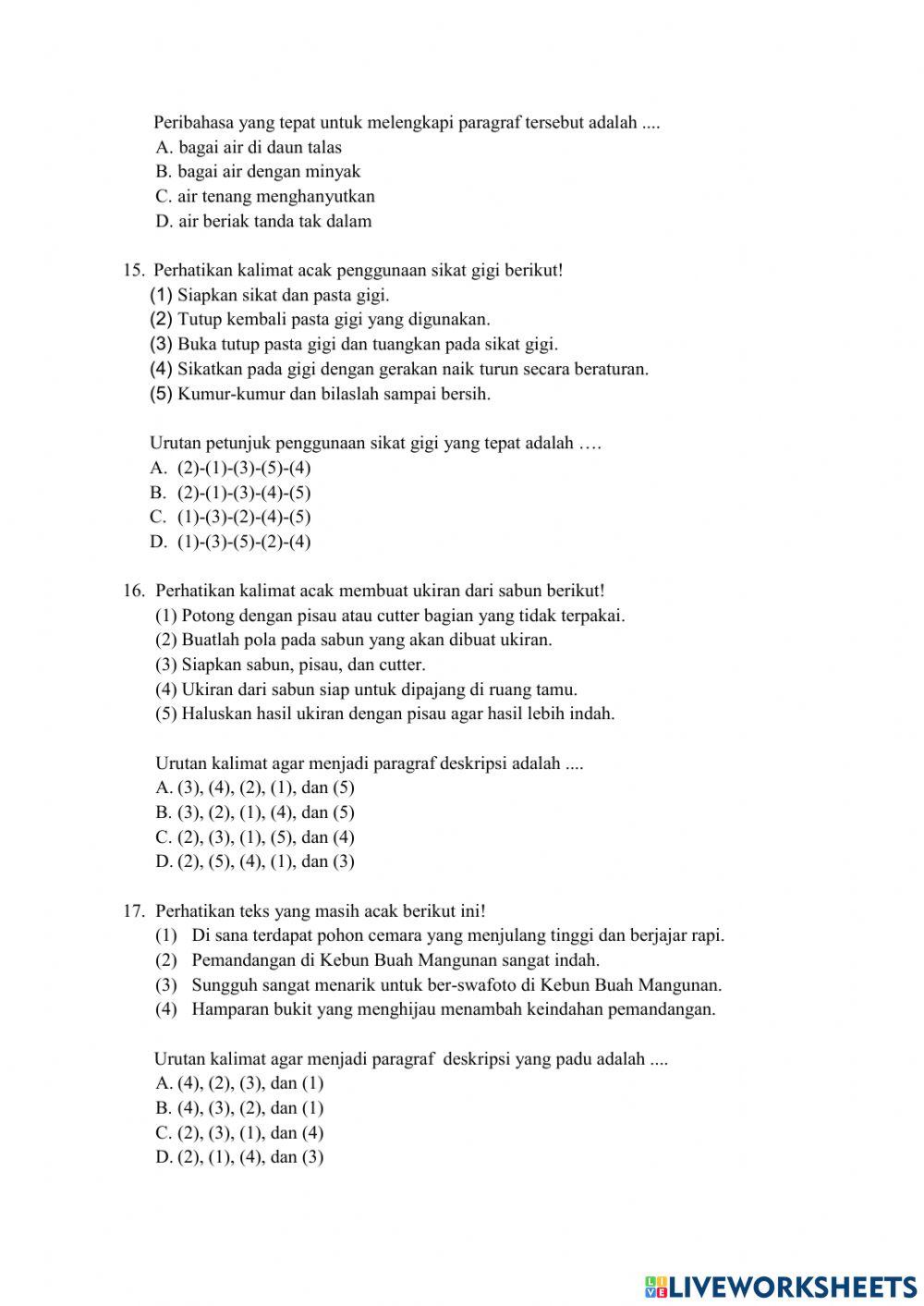 Latihan ASPD Bahasa Indonesia