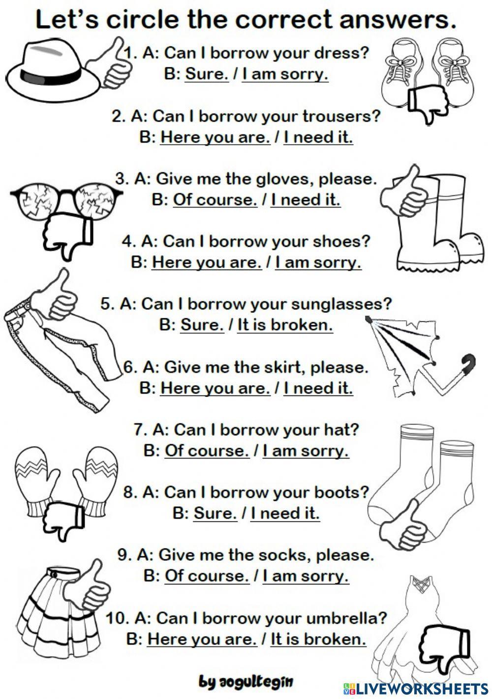 4.8. My Clothes - Sure - I need it 4.8. My Clothes - Sure - I need it
