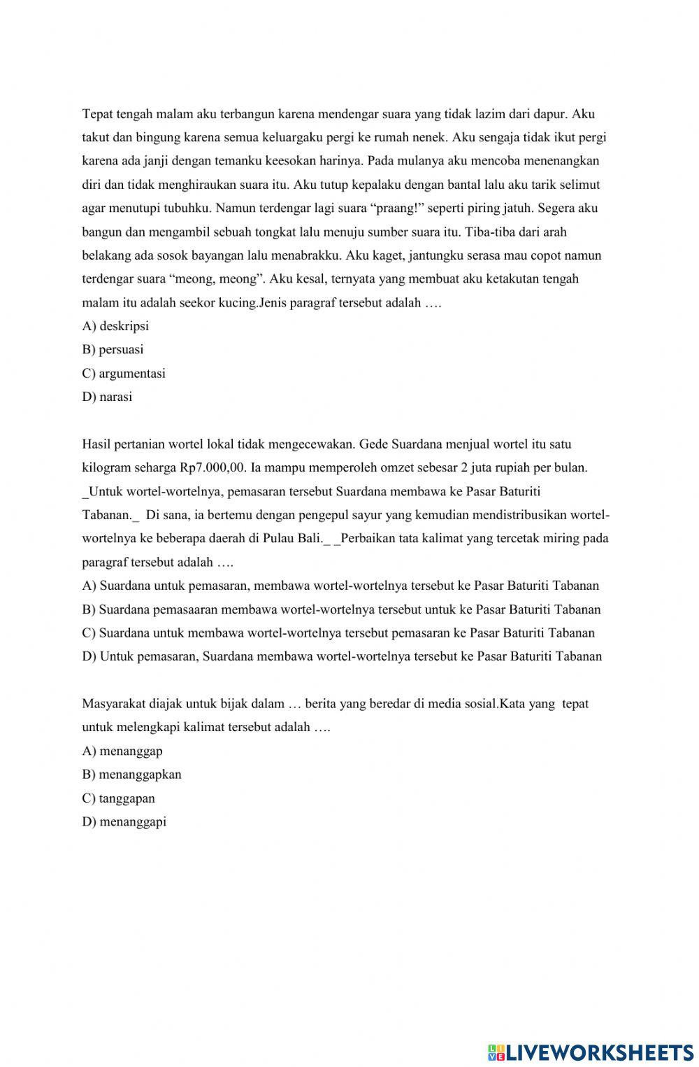 Latihan ASPD Bahasa Indonesia