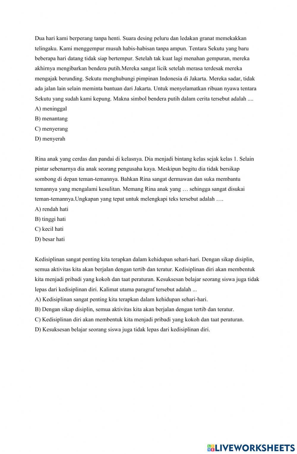 Latihan ASPD Bahasa Indonesia