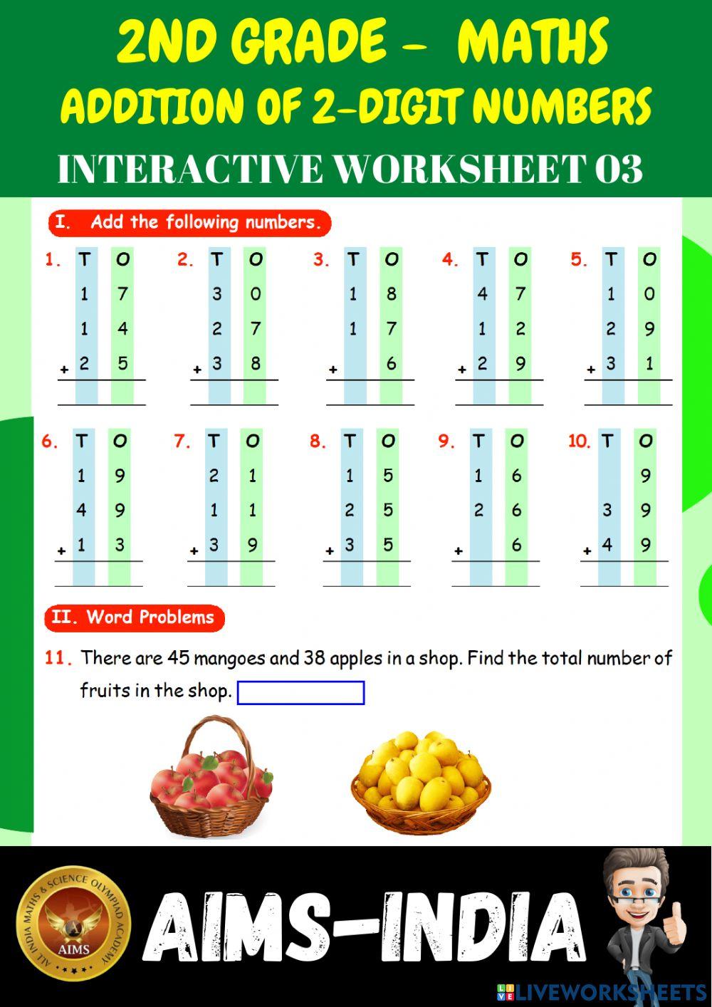 2nd-maths-ps03-addition of 2-digit numbers - ch 02