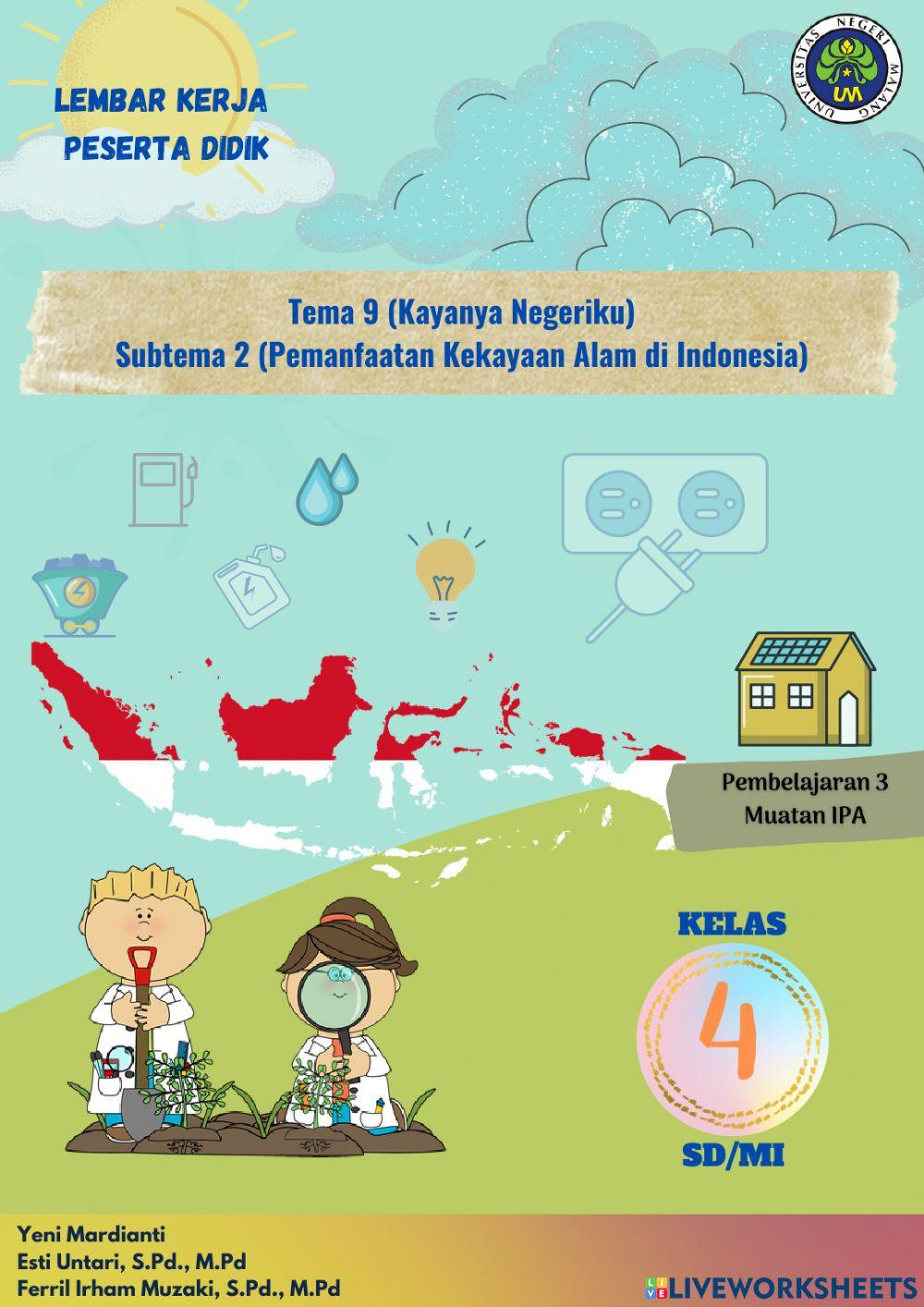 E-LKPD Interaktif Tema 9 Subtema 2 Pembelajaran 3 Muatan IPA Kelas 4 SD