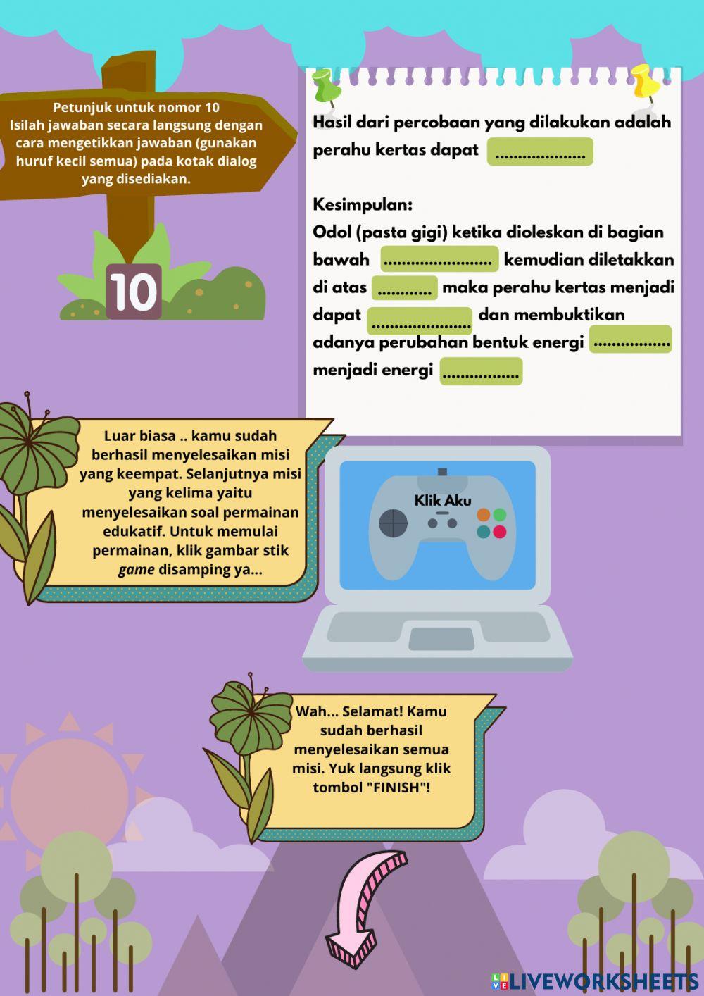 E-LKPD Interaktif Tema 9 Subtema 2 Pembelajaran 3 Muatan IPA Kelas 4 SD