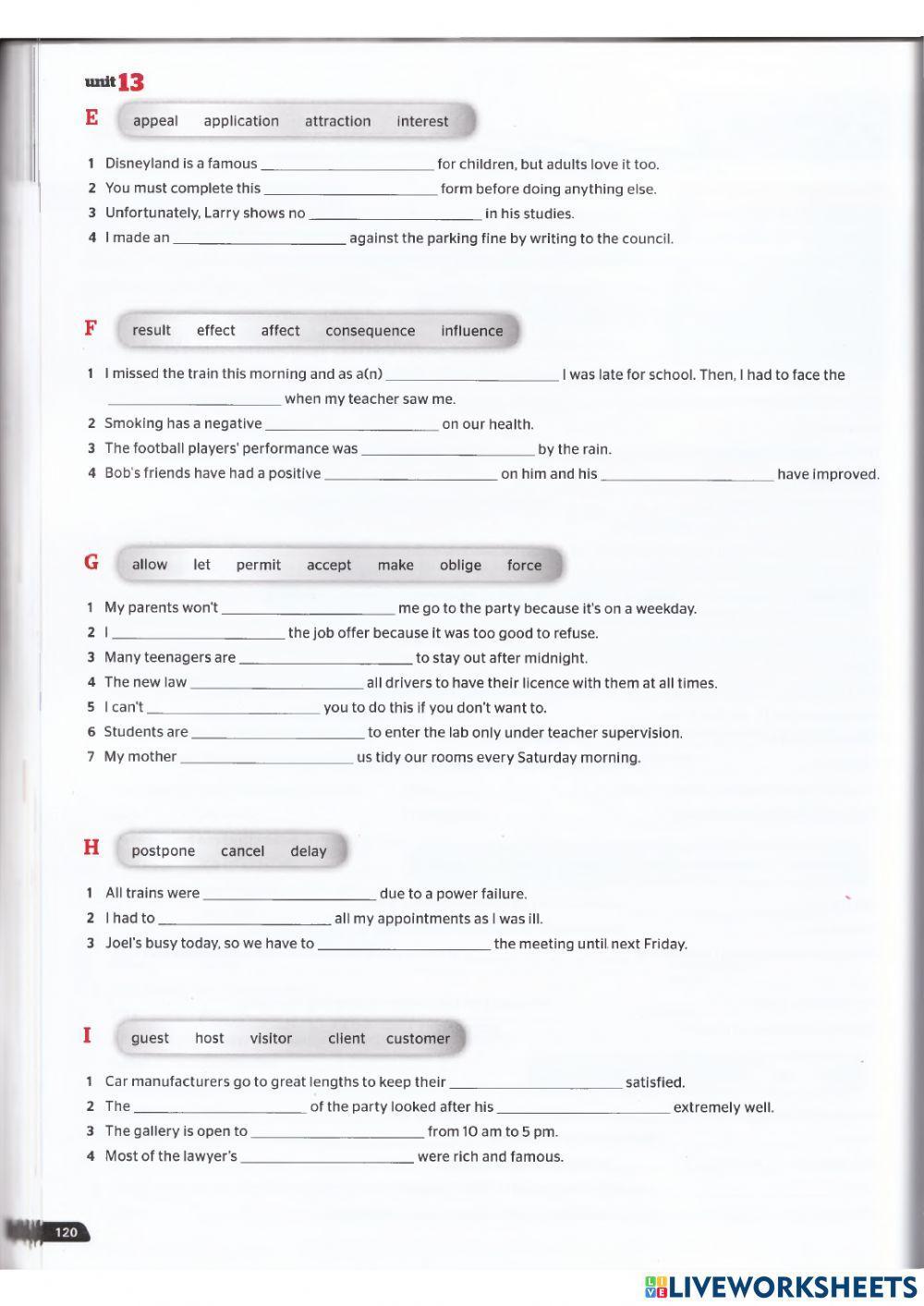 Use of English B2 - Unit 13
