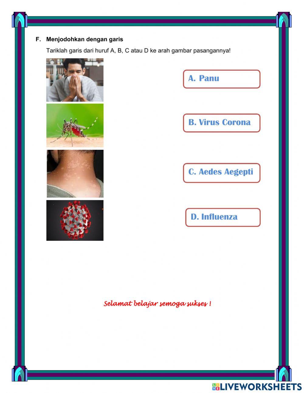 Latihan Soal Penyakit Menular dan Tidak Menular