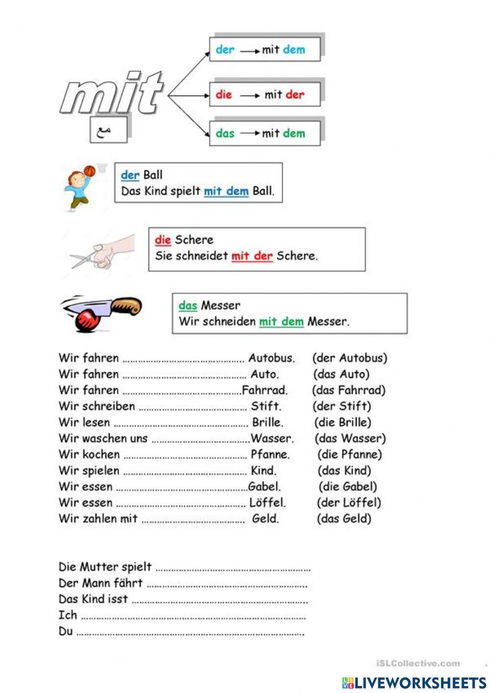 Die Präposition mit