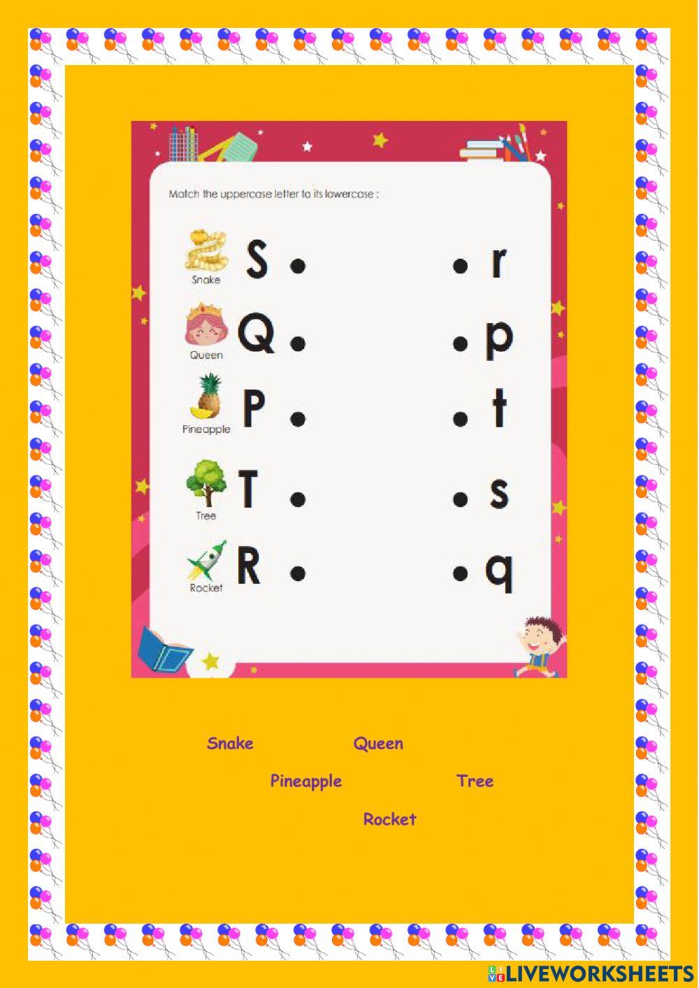 Uppercase and lowercase letters- alphabet