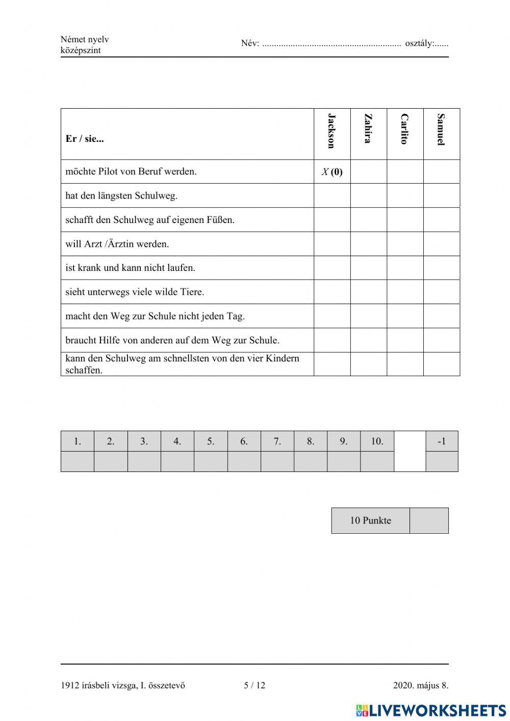 Abitur B1 Mai 2020 Leseverstehen 1 - Exotische Schulwege