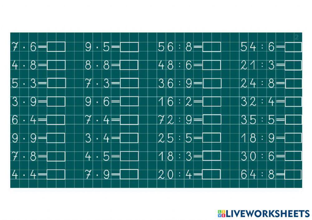 Műveletek gyakorlása