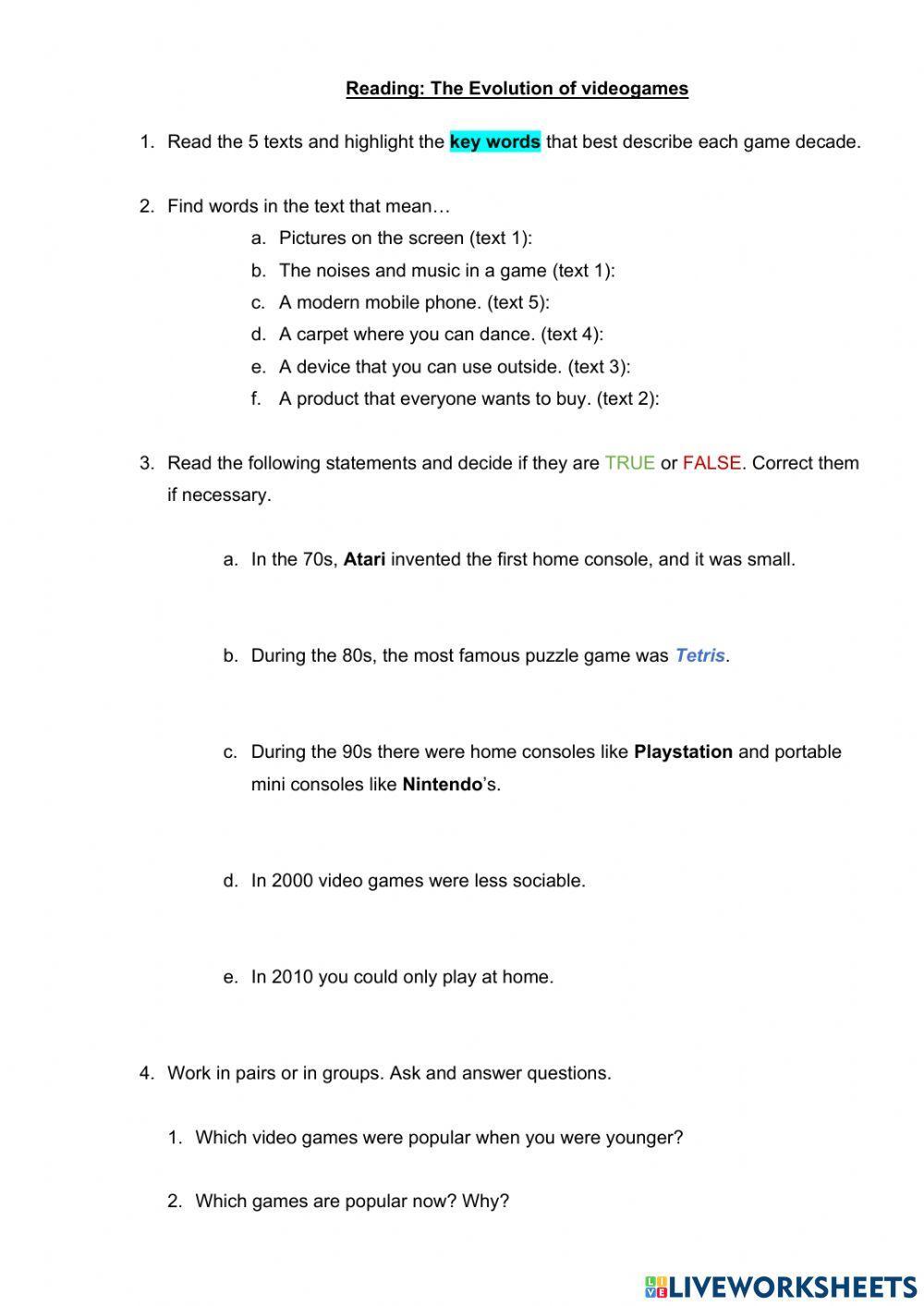 The Invention of video games