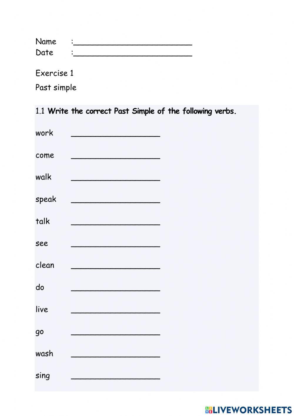 Past simple and past continuous