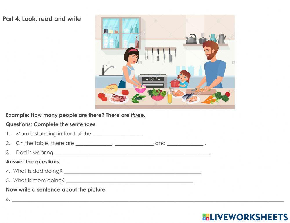 Food and Nutrition Reading and Writing