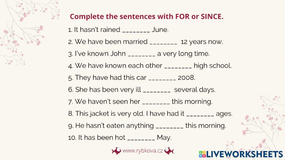 For vs since 1 (p.7)