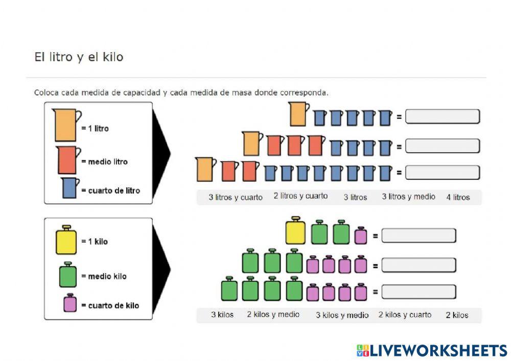 Litros y kilos
