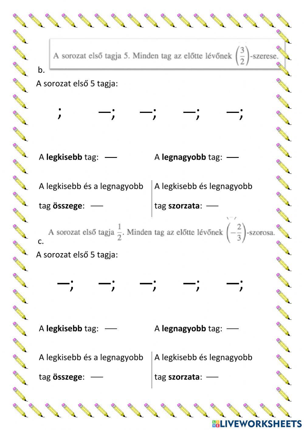 Törtrész kiszámítása