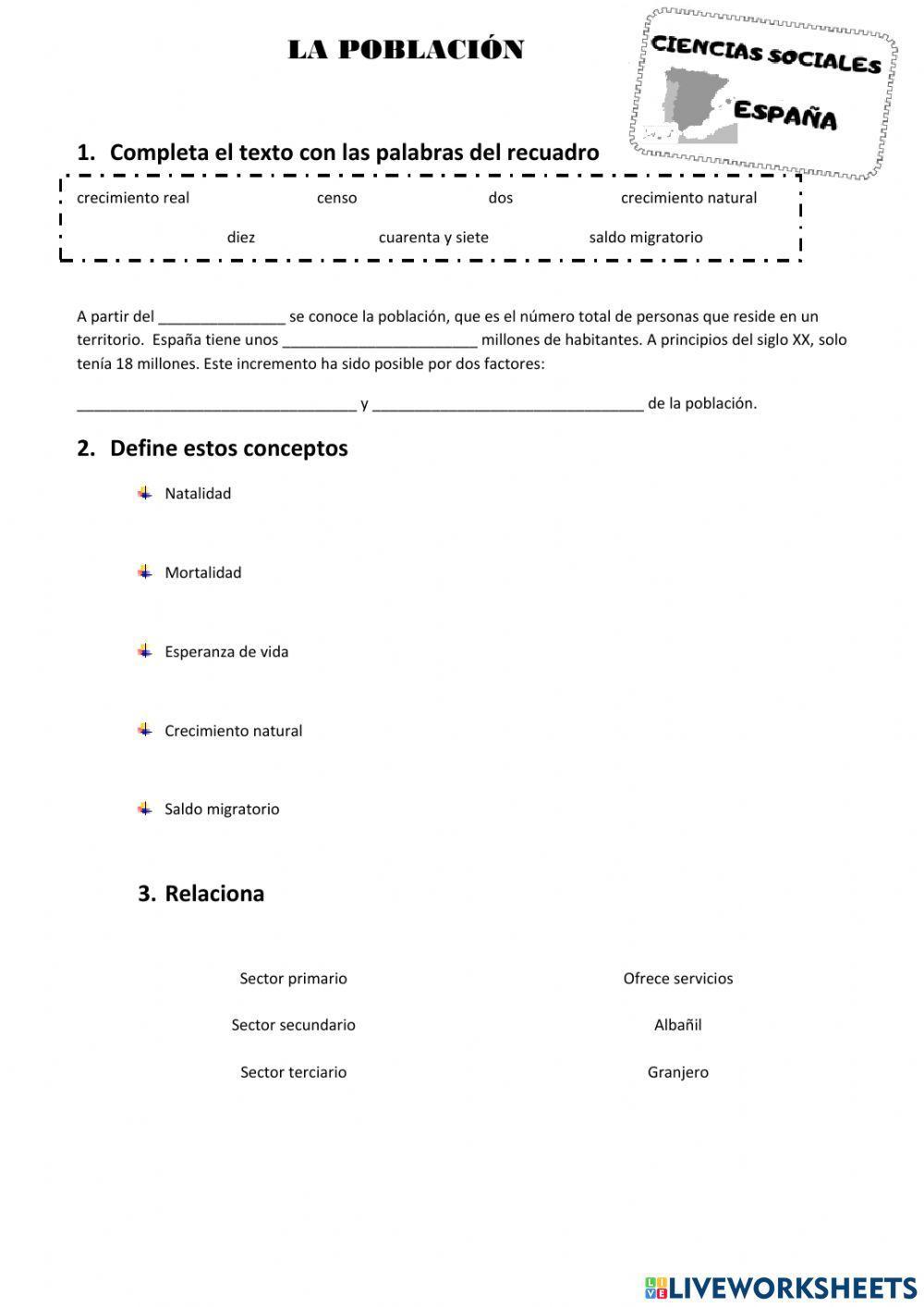 La población española