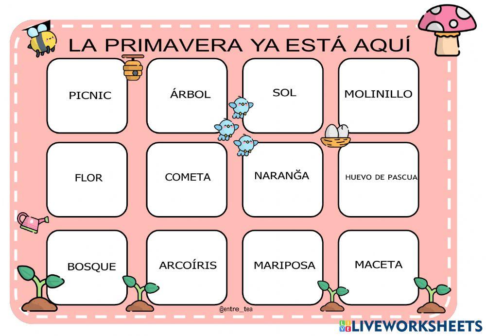 tablero de la primavera