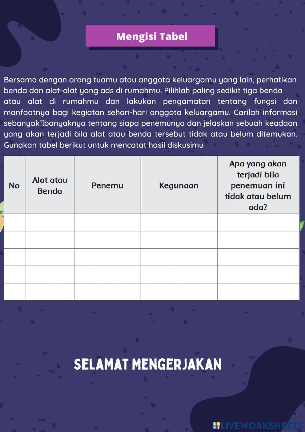 LKPD Tema 9 Subtema 3 Pembelajaran 6