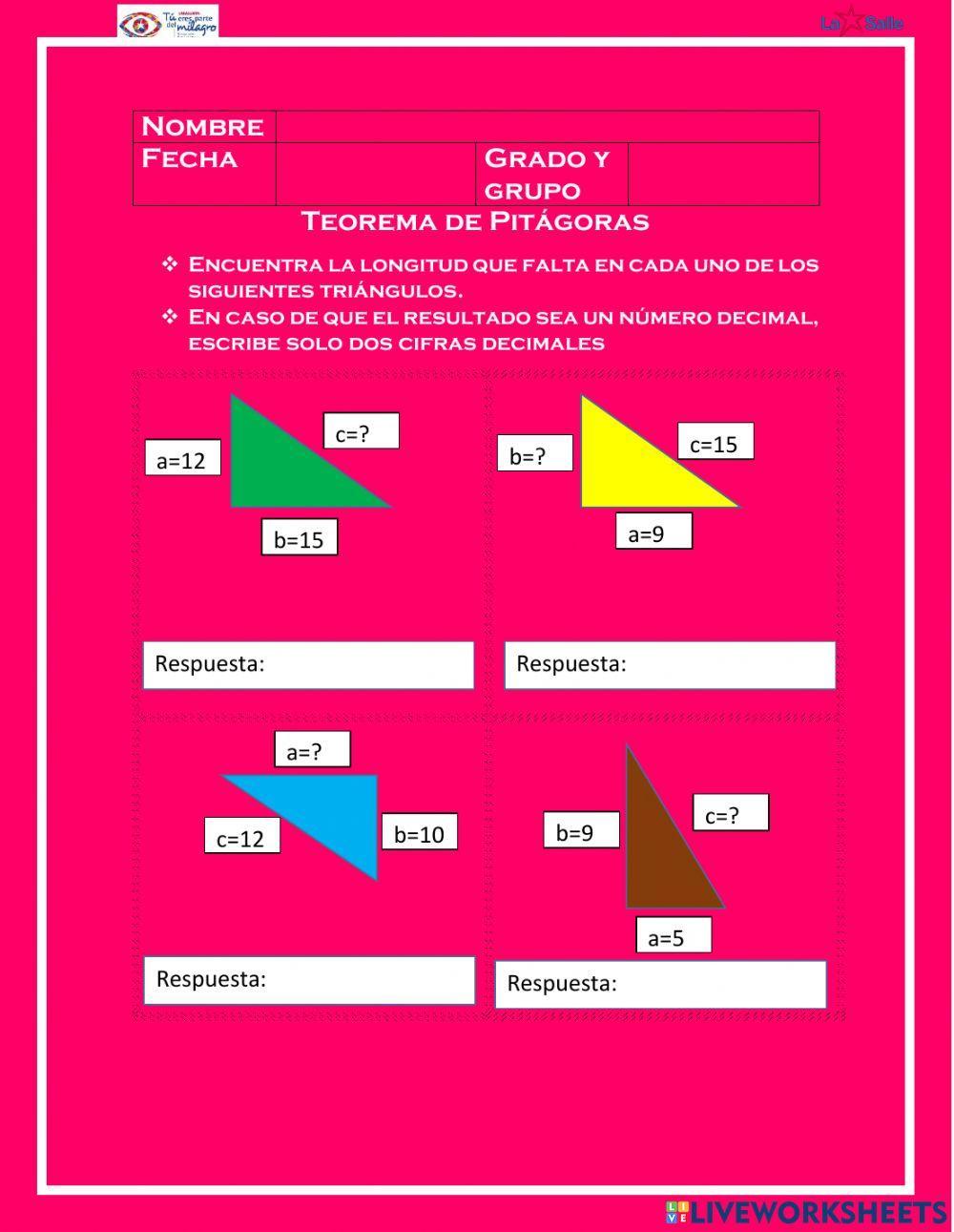 Teorema de Pitágoras