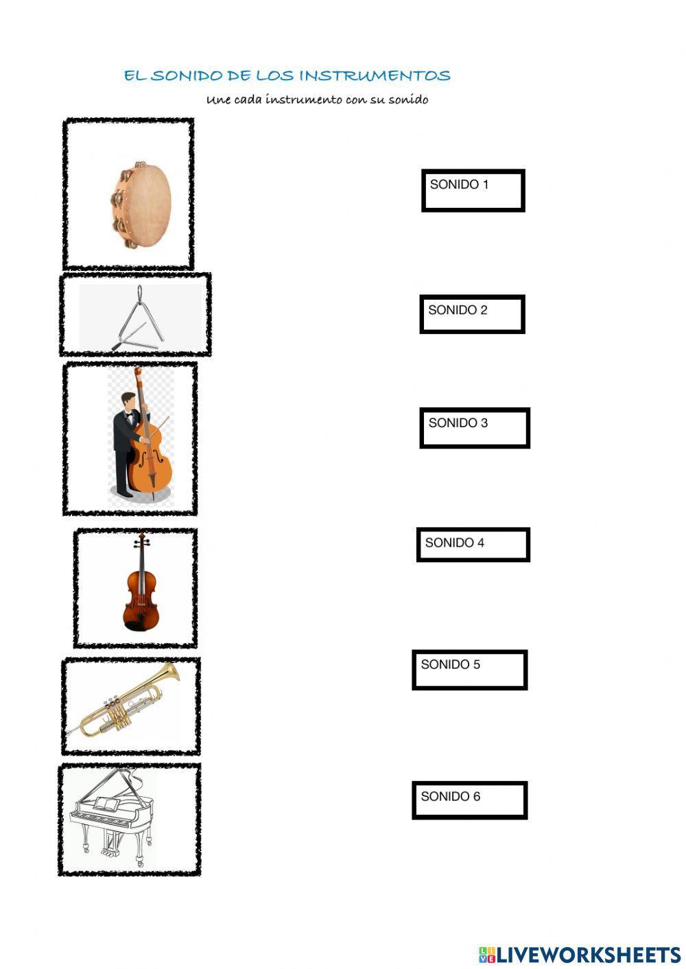 El sonido de los instrumentos