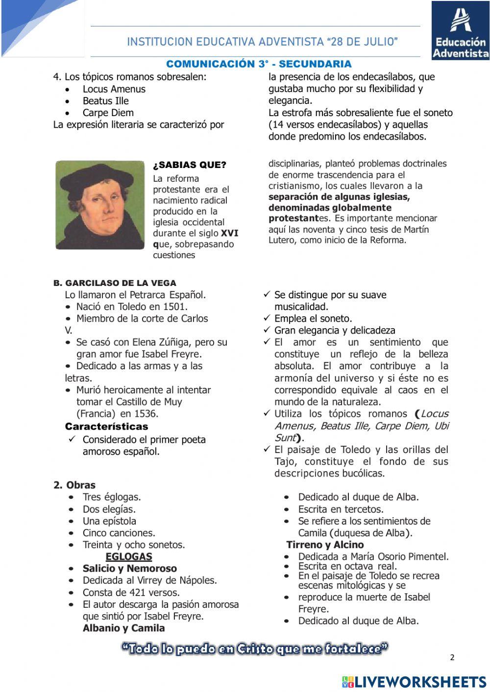 Literatura del renacimiento español