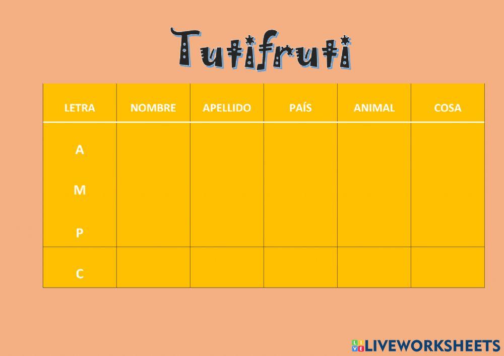Tutifruti